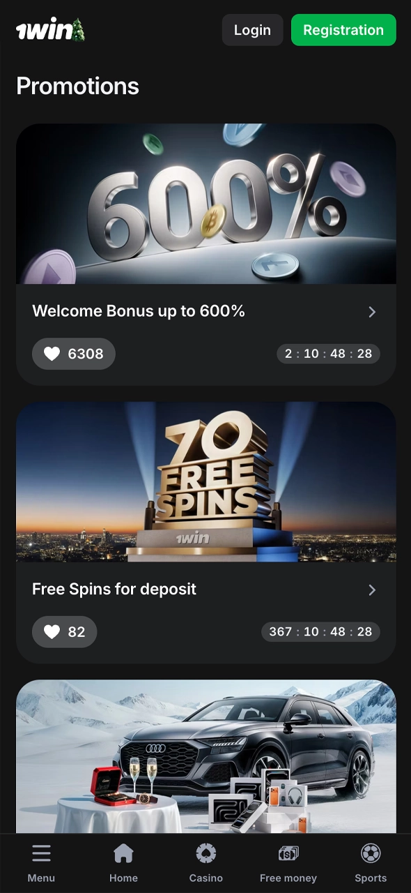 Check available offers at 1win casino and claim a bonus.